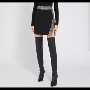 CHRISTI STUDDED MINI SKIRT